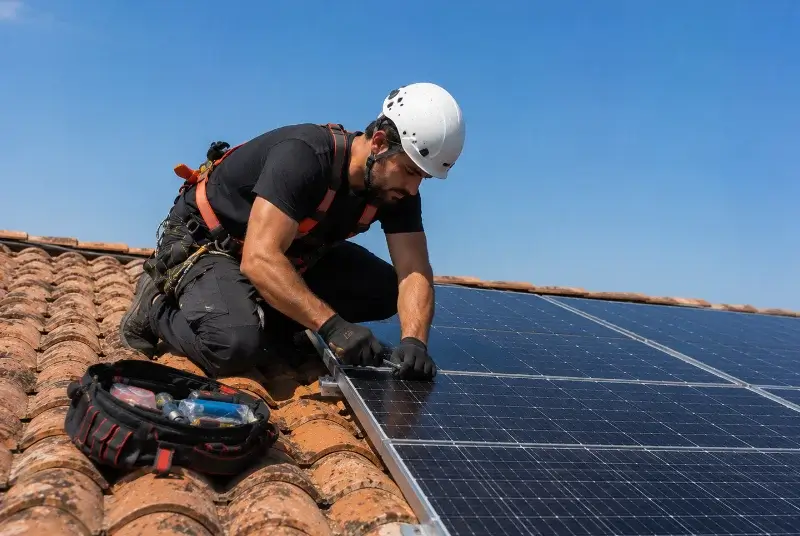 Maintenance et monitoring de panneaux solaires à Thollon-les-Mémises