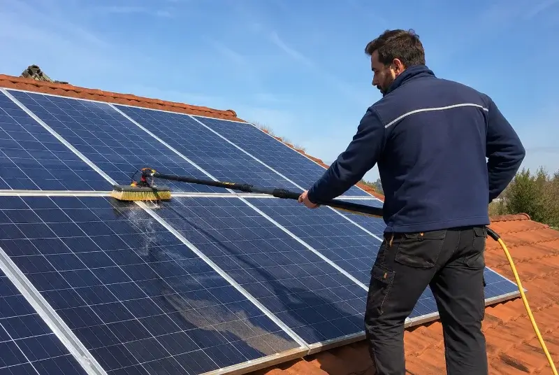 Nettoyage et entretien de panneaux solaires à Thollon-les-Mémises